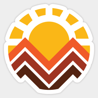 Sunset Mountain Sticker